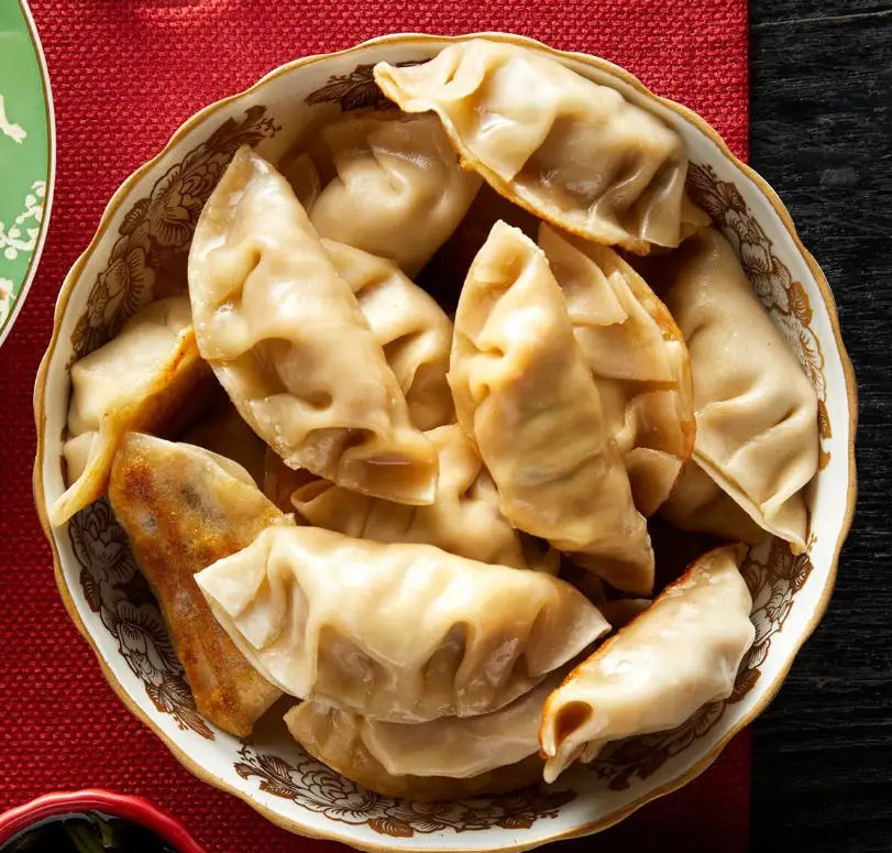 Freshly made dumplings