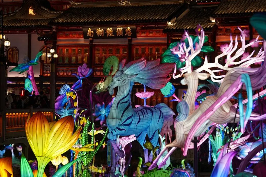 Intricate ice lanterns