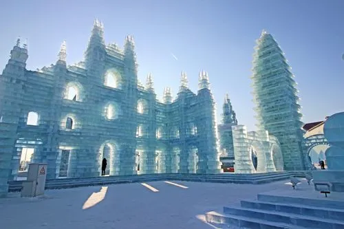 A grand ice palace