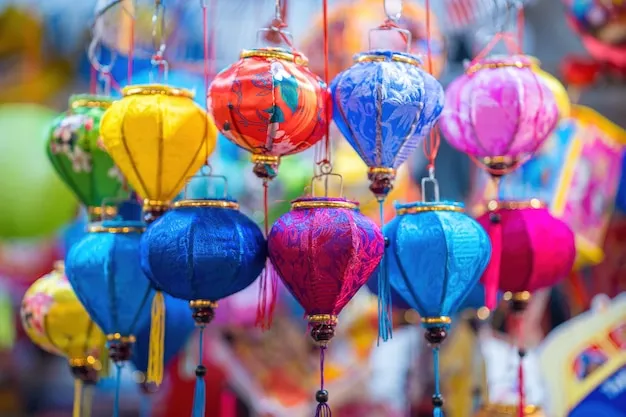 Colorful lanterns for Mid-Autumn Festival